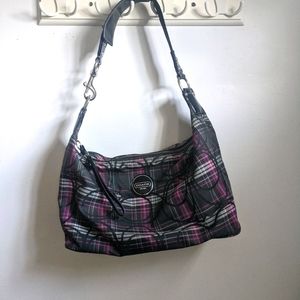 Coach Purse Plaid Signature